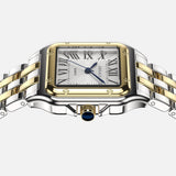 Dames Vintage Quartz Horloge Vierkante RVS Kast