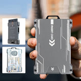 Aluminium Kaarthouder met Clip en RFID-Bescherming