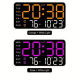 Digitale Wandklok met Datum, Dag en Temperatuur