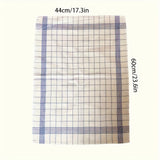 Katoenen Theedoeken Set – Wit & Blauw