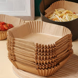 Airfryer Bakpapier – 100 Stuks Bruin