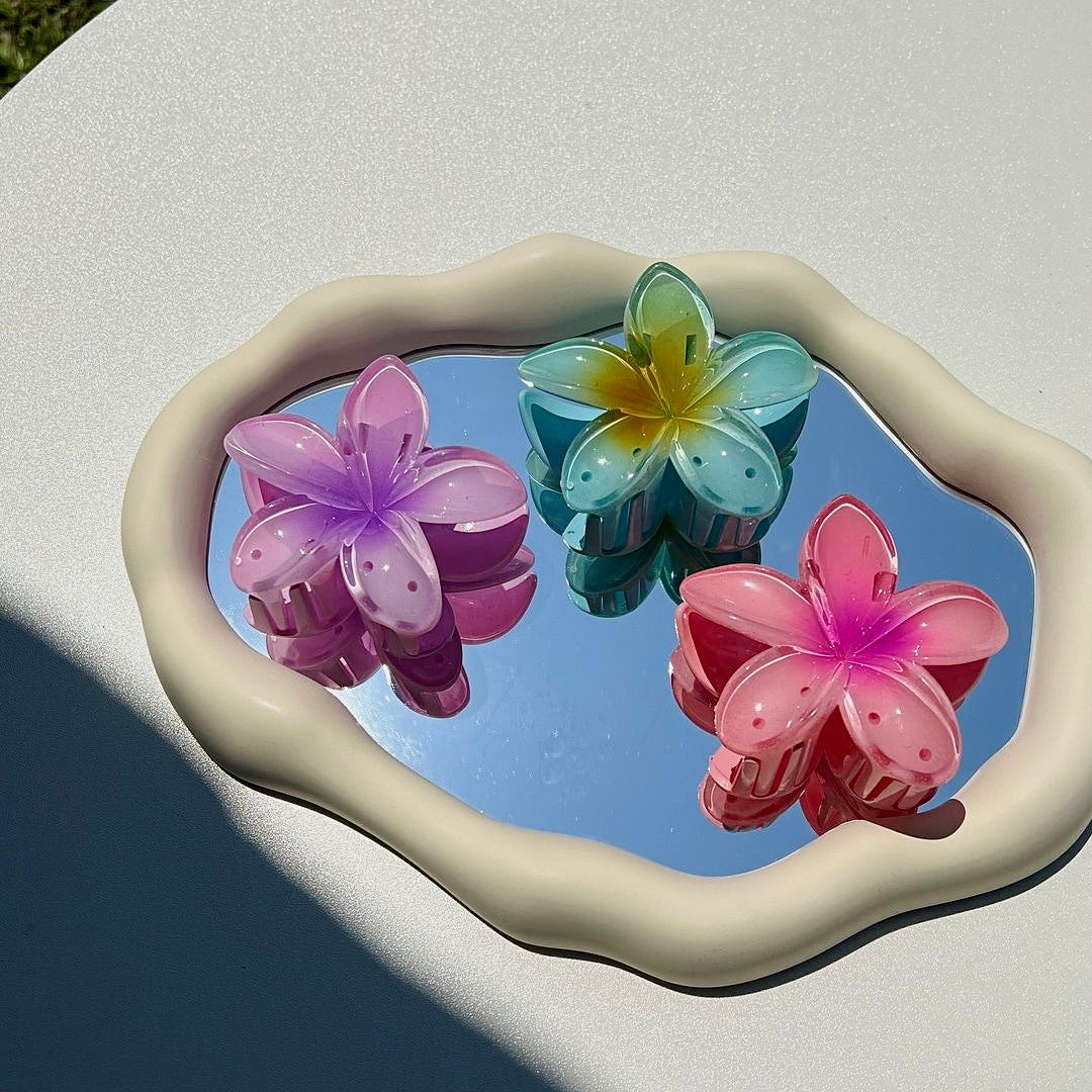 Kleurrijke Bloem Haarclips Set voor Speelse en Zomerse Look.