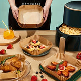 Airfryer Bakpapier – 100 Stuks Bruin