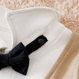 Baby Jongens Pak Beige met Vlinderdas
