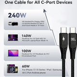 Gevlochten USB-C Kabel – 240W Snellaadkabel