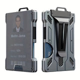 Aluminium Kaarthouder met Clip en RFID-Bescherming