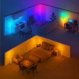 RGBIC LED Vloerlamp met App- en Afstandsbediening
