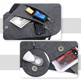 Crossbody Sling Bag Zwart met Ritssluiting