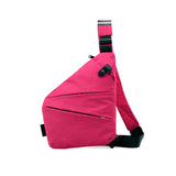Crossbody Sling Bag Zwart met Ritssluiting