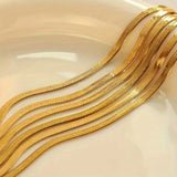 Minimalistische Herringbone Ketting voor Elegante en Moderne Look