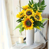 Kunst Zonnebloemen Boeket – 12 Stuks Geel