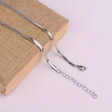 Minimalistische Herringbone Ketting voor Elegante en Moderne Look