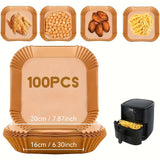 Airfryer Bakpapier – 100 Stuks Bruin