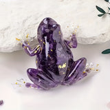Edelsteen Kikkerbeeldje – Decoratieve Dierenfiguur