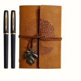 Notitieboek Set met Boomdesign en Pennen
