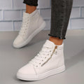 Hoge Sneakers met Rits en Comfortabele Pasvorm.