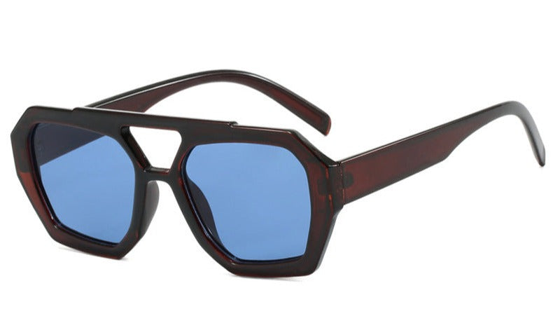 Oversized Vierkante Zonnebril voor Trendy en Statement Look.