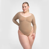 Naadloze Corrigerende Bodysuit met Lange Mouwen