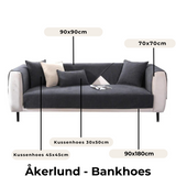 Donkergrijze Bankhoes met Geweven Structuur