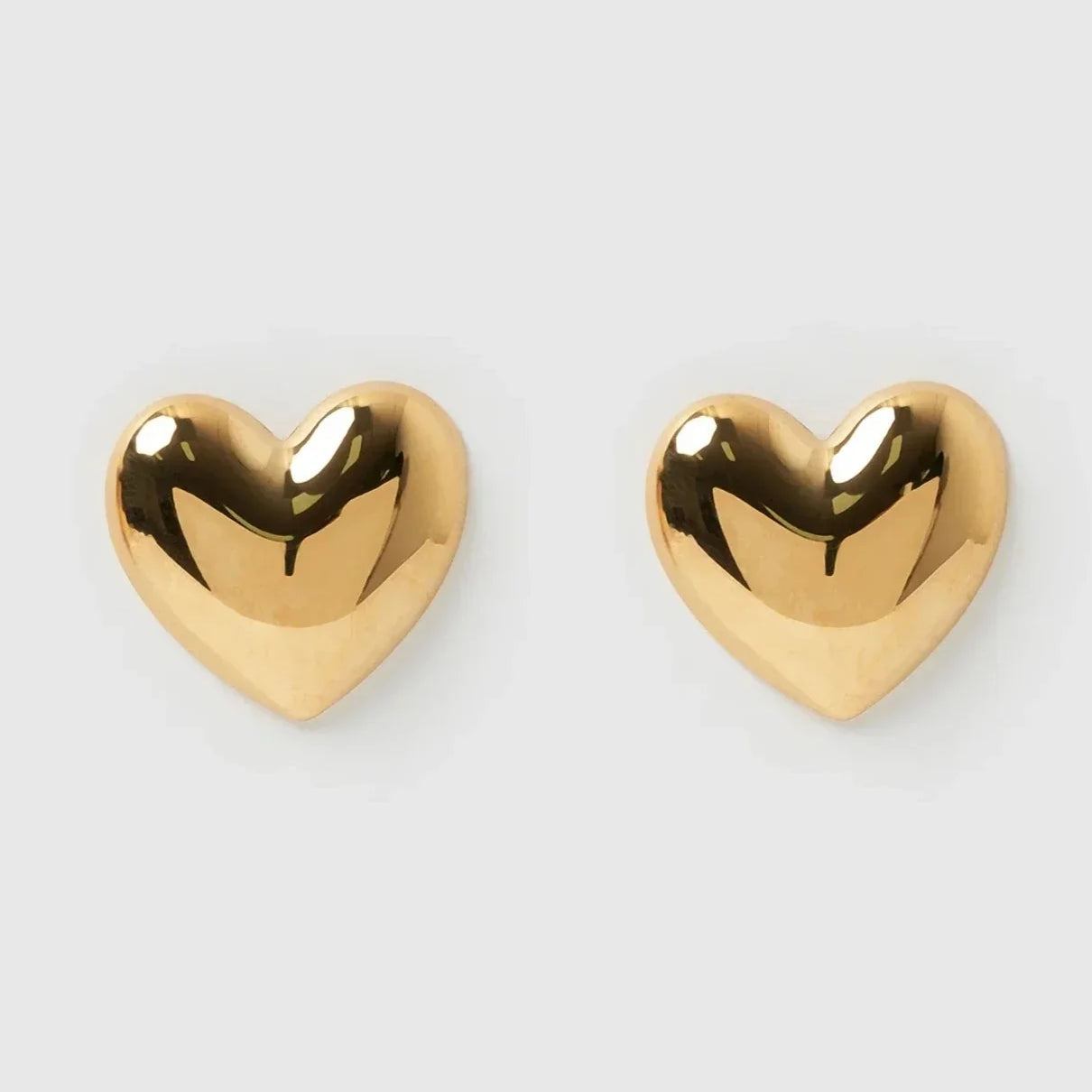 Gouden Hart Oorbellen voor Elegante en Tijdloze Look.