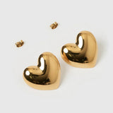 Gouden Hart Oorbellen voor Elegante en Tijdloze Look