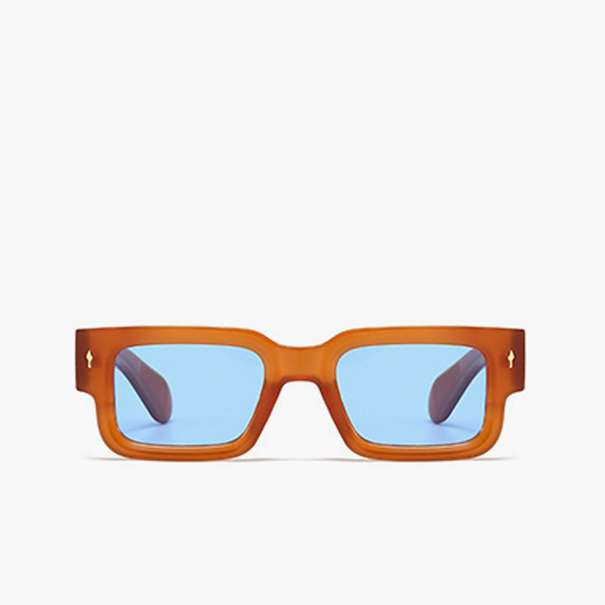 Vierkante Zonnebril met Gekleurd Montuur voor Trendy Look.