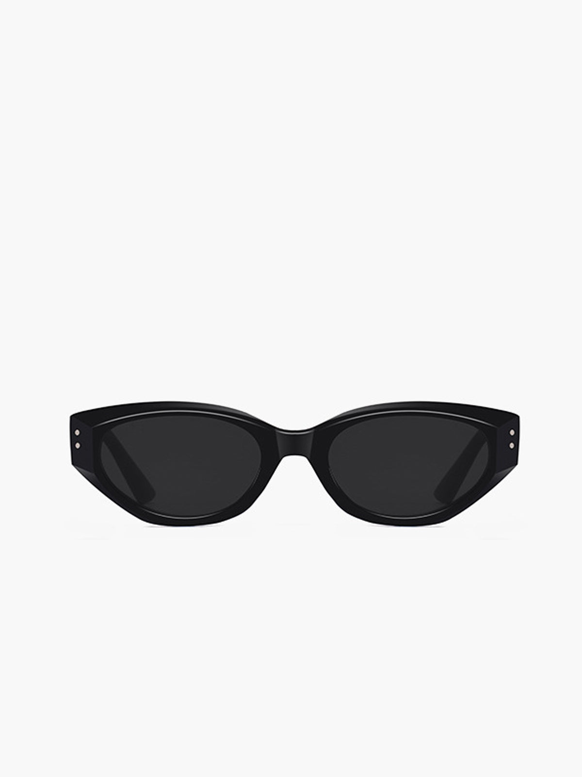 Cat Eye Zonnebril Zwart voor Trendy en Elegante Look.