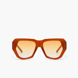 Oversized Oranje Zonnebril voor Opvallende en Trendy Look