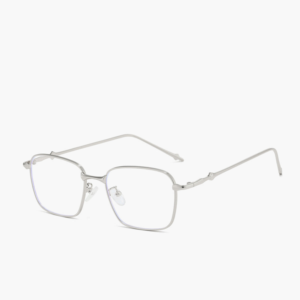 Transparante Vierkante Bril voor Minimalistische en Moderne Look.