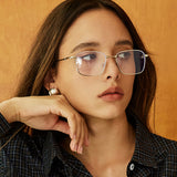 Transparante Vierkante Bril voor Minimalistische en Moderne Look