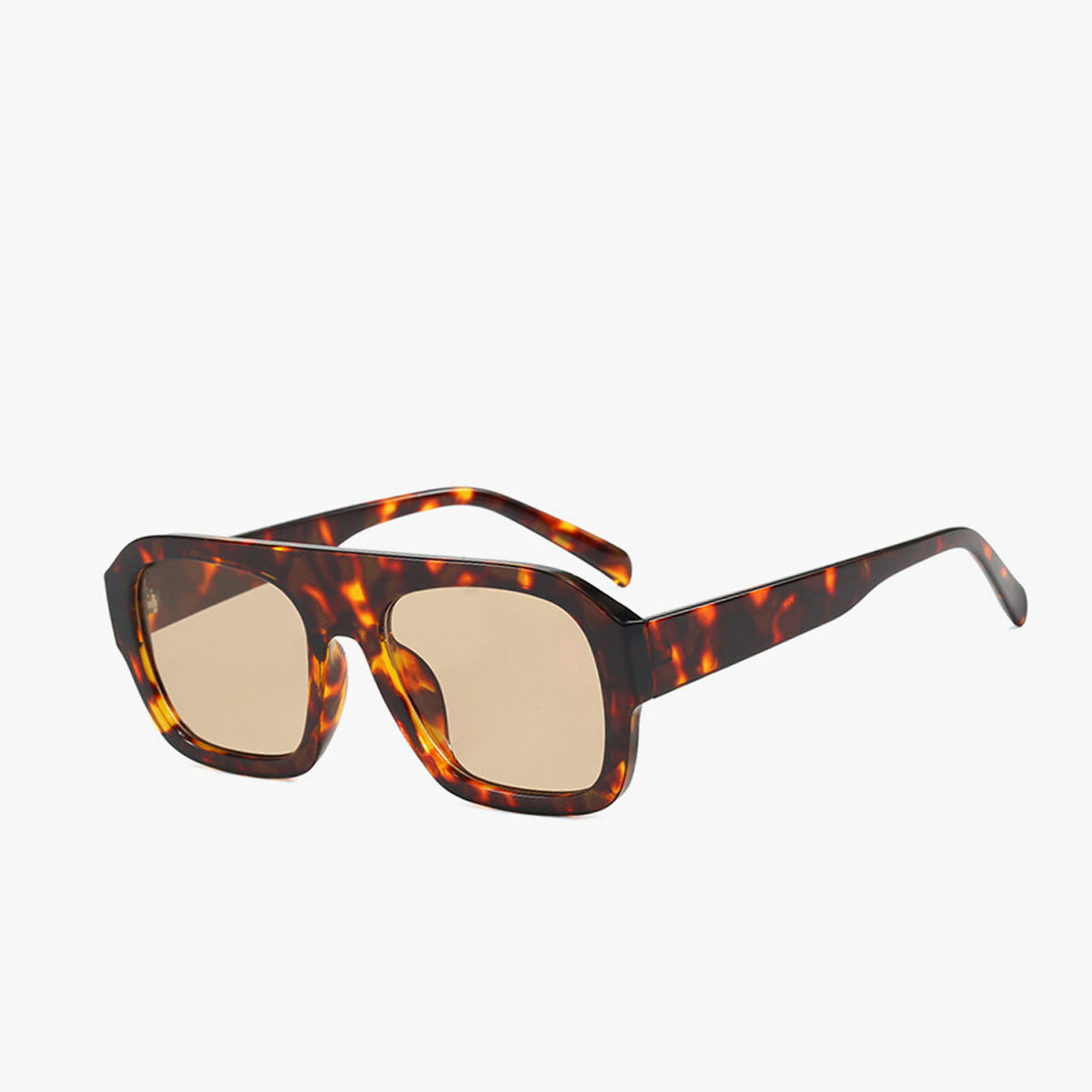 Vierkante Schildpad Zonnebril voor Moderne en Tijdloze Look.