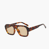 Vierkante Schildpad Zonnebril voor Moderne en Tijdloze Look