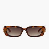 Schildpad Zonnebril Vierkant voor Retro en Trendy Look