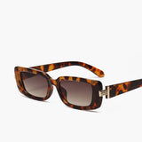 Schildpad Zonnebril Vierkant voor Retro en Trendy Look