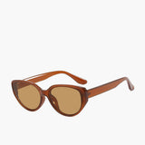 Cat Eye Zonnebril Bruin voor Elegante en Retro Look