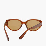 Cat Eye Zonnebril Bruin voor Elegante en Retro Look