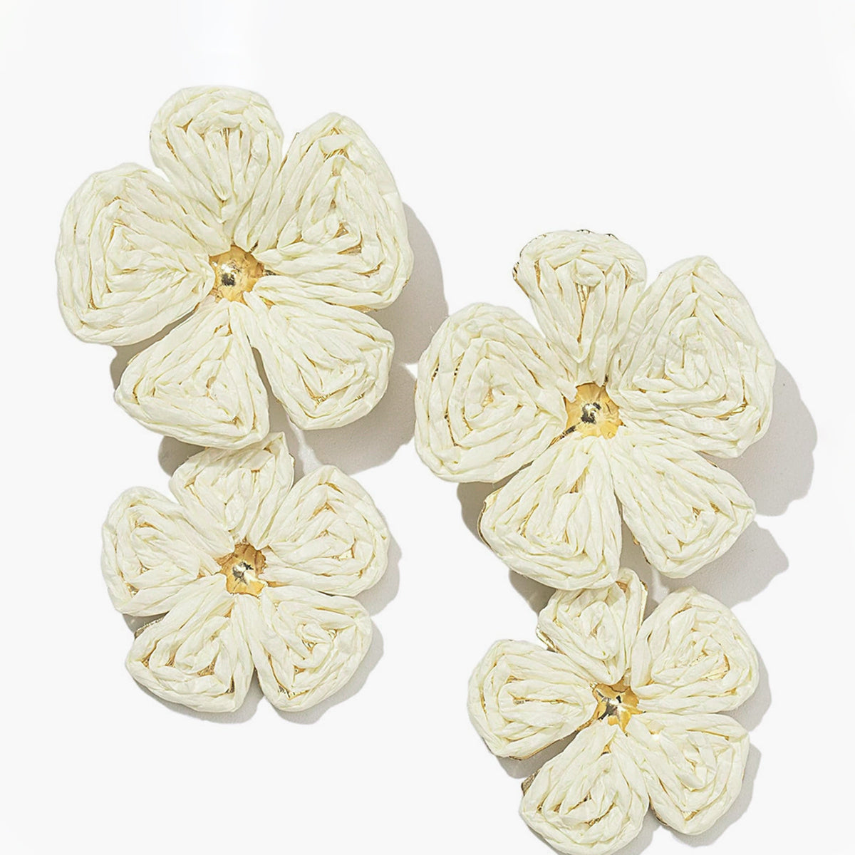 Bloem Oorbellen Statement voor Elegante en Zomerse Look.