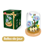 DIY Bloemen Bouwset onder Glazen Stolp – Roze