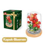 DIY Bloemen Bouwset onder Glazen Stolp – Roze