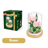 DIY Bloemen Bouwset onder Glazen Stolp – Roze