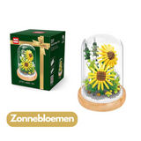 DIY Bloemen Bouwset onder Glazen Stolp – Roze