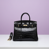 Luxe Croco Handtas met Structuur en Tophandvat