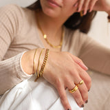 Fijne Gouden Armband met Meerdere Lagen voor Elegante Look