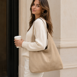 Ruime Vegan Suède Shopper Tote Dames