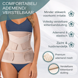 3-in-1 Buikband Zwart Verstelbaar