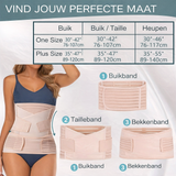 3-in-1 Buikband Zwart Verstelbaar