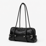 Compacte mini city tote bag met schouderbanden