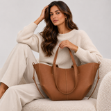 Ruime dames tote bag met schouderdraagcomfort