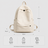 Waterafstotende canvas rugzak met laptopvak, 20 liter