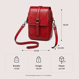 Compacte crossbody tas met verstelbare schouderband en gespsluiting